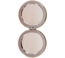 Pocket mirror with cork cover